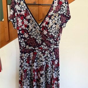 Floral V-Neck Dress